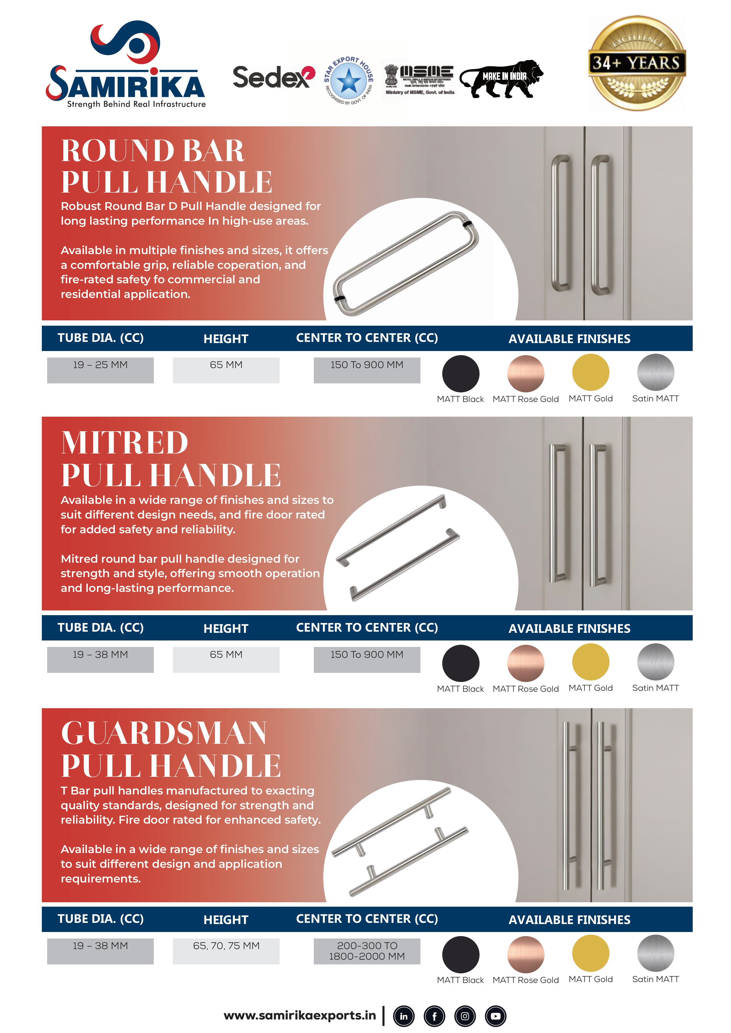 Pull Handles Designed for Modern Interiors